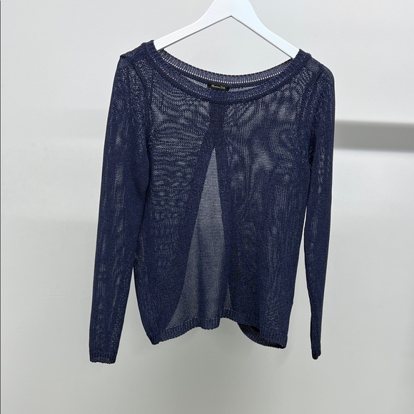 Massimo Dutti Sweaters - Massimo Dutti Blue Open Back Sweater